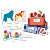 Clementoni Sapientino Montessori - Primo Inglese, Gioco Educativo Metodo Montessoriano per Bambini 3-5 Anni, Carte Illustrate p