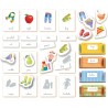 Clementoni Sapientino Montessori - Primo Inglese, Gioco Educativo Metodo Montessoriano per Bambini 3-5 Anni, Carte Illustrate p