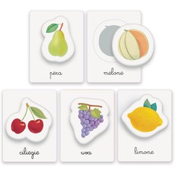 Clementoni Sapientino Montessori - Primo Inglese, Gioco Educativo Metodo Montessoriano per Bambini 3-5 Anni, Carte Illustrate p