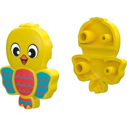 Clementoni Baby Happy Apple & Friends, Gioco Montessori da Infilare, attività Educativa Bambini 18+ Mesi, Stimola Manualità