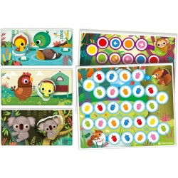 Clementoni Sapientino - Genitori e Cuccioli, Gioco Educativo per Bambini 2-4 Anni, Flashcards per Riconoscere Gli Animali e i L