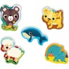 Clementoni Sapientino - Genitori e Cuccioli, Gioco Educativo per Bambini 2-4 Anni, Flashcards per Riconoscere Gli Animali e i L