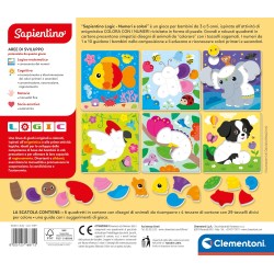 Clementoni Sapientino - Logic Numeri e Colori, Gioco Educativo Bambini 3-5 Anni con Puzzle a Incastro per Riconoscere Cifre e C