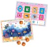 Clementoni Sapientino - I Timbri di Sapientino Animali, Gioco Educativo 3-5 Anni, Imparare Habitat e Animali, 10 Timbri Ergonom