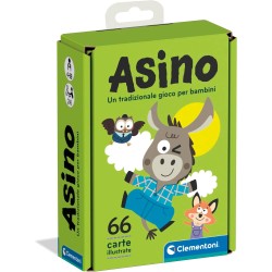 Clementoni Board Games - Asino, Tradizionale Gioco Di Carte Per Bambini 4+ Anni E Tutta La Famiglia, 2-6 Giocatori, 66 Carte Il