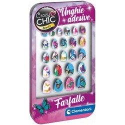 Clementoni Crazy Chic - Unghie Adesive Butterfly