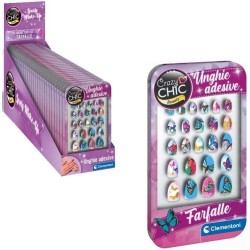 Clementoni Crazy Chic - Unghie Adesive Butterfly