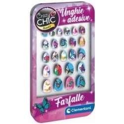 Clementoni Crazy Chic - Unghie Adesive Butterfly