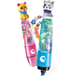Clementoni Idea - Create Your Highlighters: Sweet Pets, Laboratorio degli Evidenziatori Personalizzati, Kit Creativo per Bambin