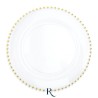 PIATTI GOLDEN DROPS CRYSTAL RIUTILIZZABILI 25 CM 6 PZ