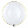 PIATTI TEXTURE CRYSTAL GOLD RIUTILIZZABILI 23 CM 6 PZ
