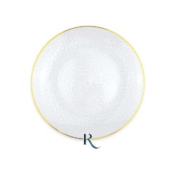 PIATTI TEXTURE CRYSTAL GOLD RIUTILIZZABILI 18 CM 6 PZ