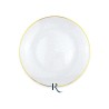 PIATTI TEXTURE CRYSTAL GOLD RIUTILIZZABILI 18 CM 6 PZ