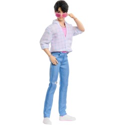 Mattel KPop Demon Hunters - Jinu dei Saja Boys, bambola con outfit da performance per la canzone "Soda Pop", accessori 