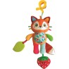 Clementoni Baby - Easy-Peasy Soft Fox, Peluche da Viaggio Bambini 0+ Mesi, Sonaglino Frusciante con Pendente Mordicchioso, Pinz
