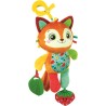 Clementoni Baby - Easy-Peasy Soft Fox, Peluche da Viaggio Bambini 0+ Mesi, Sonaglino Frusciante con Pendente Mordicchioso, Pinz