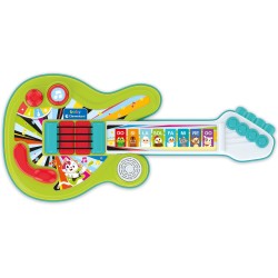 Clementoni Baby - Chitarra degli Animali, Strumento Musicale Elettronico 18+ Mesi, 3 modalità di Gioco E 8 Tasti Interattivi, S
