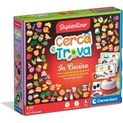 Clementoni Sapientino - Cerca E Trova In Cucina, Gioco Educativo 5-99 Anni, 3 Modalità Di Gioco E 250 Soggetti, Made In Italy, 