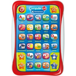 Clementoni - Computer Kid - Tablet Alfabeto, Gioco Educativo Parlante 3+ Anni, 5 Modalità di Gioco e 30 Tasti Interattivi, Impa