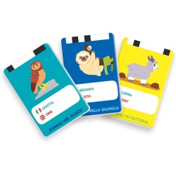 Clementoni Sapientino - Le Mie Prime 100 Parole Animali, Gioco Educativo Elettronico, Bambini 2-4 Anni, 50 Carte Double-Face in