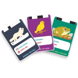 Clementoni Sapientino - Le Mie Prime 100 Parole Animali, Gioco Educativo Elettronico, Bambini 2-4 Anni, 50 Carte Double-Face in