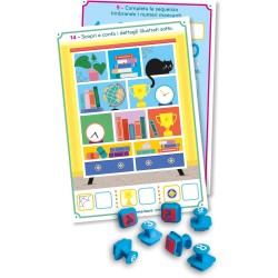 Clementoni Sapientino - I Timbri di Sapientino Numeri, Gioco Educativo 3-5 Anni, Imparare Numeri e Quantità, 10 Timbri Ergonomi