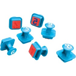 Clementoni Sapientino - I Timbri di Sapientino Numeri, Gioco Educativo 3-5 Anni, Imparare Numeri e Quantità, 10 Timbri Ergonomi