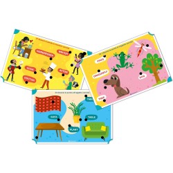 Clementoni Sapientino - Inglese, Gioco Educativo Bambini 3-6 Anni, Banchetto Elettronico con Penne Spinotti e 16 Schede con 32 