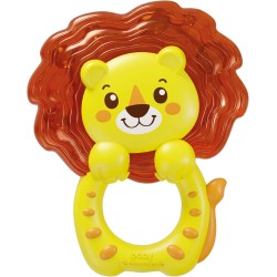 Clementoni Baby - Happy Lion Cooling Teether, Dentaruolo Refrigerato per Neonati 3+ Mesi, Texture e Colori Diversi Esperienza M
