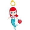 Clementoni Disney Baby - Princess Feature Plush Ariel, Bambola Peluche da Viaggio Neonati 0+ Anni, Stimolazione Sensoriale con 