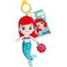 Clementoni Disney Baby - Princess Feature Plush Ariel, Bambola Peluche da Viaggio Neonati 0+ Anni, Stimolazione Sensoriale con 