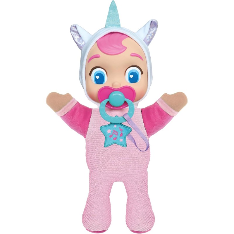 Clementoni Baby - Cocò Coccolami Un po , Bambola Interattiva Peluche 10+ Mesi, Bambolotto Parlante Educativo con Ciuccio e Cont