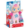 Clementoni Baby - Cocò Coccolami Un po , Bambola Interattiva Peluche 10+ Mesi, Bambolotto Parlante Educativo con Ciuccio e Cont