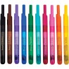 CRAYOLA Clicks – 10 Pennarelli Lavabili Retrattili Senza Cappuccio, Punta Conica 2 in 1 per Tratti Sottili e Spessi, per Scuola