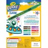 CRAYOLA Clicks – 10 Pennarelli Lavabili Retrattili Senza Cappuccio, Punta Conica 2 in 1 per Tratti Sottili e Spessi, per Scuola