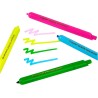 CRAYOLA Clicks – 4 Evidenziatori Lavabili Retrattili Senza Cappuccio, Colori Neon ad Alta Visibilità, Punta Multi-Tratto, per S
