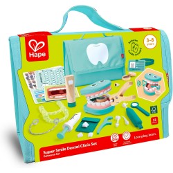 Hape Kit Dentista, Set da Gioco di Ruolo per Bambini, Gioco educativo con Strumenti realistici