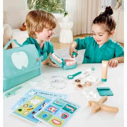 Hape Kit Dentista, Set da Gioco di Ruolo per Bambini, Gioco educativo con Strumenti realistici