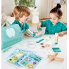 Hape Kit Dentista, Set da Gioco di Ruolo per Bambini, Gioco educativo con Strumenti realistici