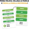 Ludic – Brain Cards Anagrammi Sinonimi e Contrari – 250 Enigmi e Giochi di Parole | Gioco di Carte di Lessico e Logica, Sfide d