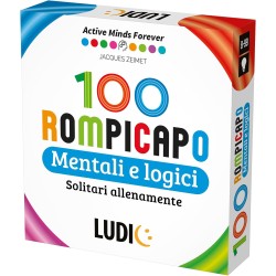 LUDIC - 100 Rompicapo Mentali e Logici- Solitario Allena-mente Per Ogni Età