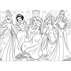 Liscianigiochi - Puzzle Supermaxi 60, Princess, Disney - 48250