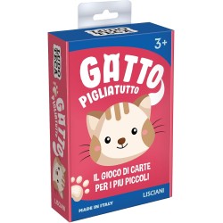 Liscianigiochi, Ludoteca Le Carte dei Bambini Gatto Piglia Tutto Gioco di Società, Multicolore, 85774