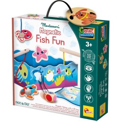 Lisciani Giochi - Montessori Wood Magnetic fish fun 98354