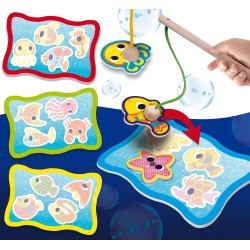 Lisciani Giochi - Montessori Wood Magnetic fish fun 98354