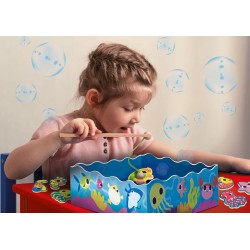 Lisciani Giochi - Montessori Wood Magnetic fish fun 98354
