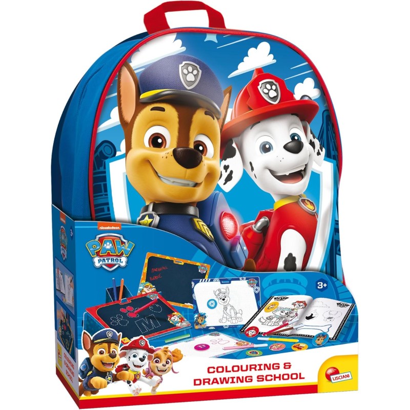LISCIANI Zaino da colorare e scuola di disegno - Paw Patrol - 103324
