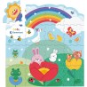 Clementoni Baby Animal Families Eva Mat Tappeto Puzzle per Bambini 0 Mesi+, Tappeto Gioco Morbido 120x120 cm in Schiuma con 6 F