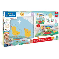 Clementoni Baby Animal Families Eva Mat Tappeto Puzzle per Bambini 0 Mesi+, Tappeto Gioco Morbido 120x120 cm in Schiuma con 6 F