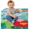 Clementoni Baby Animal Families Eva Mat Tappeto Puzzle per Bambini 0 Mesi+, Tappeto Gioco Morbido 120x120 cm in Schiuma con 6 F
